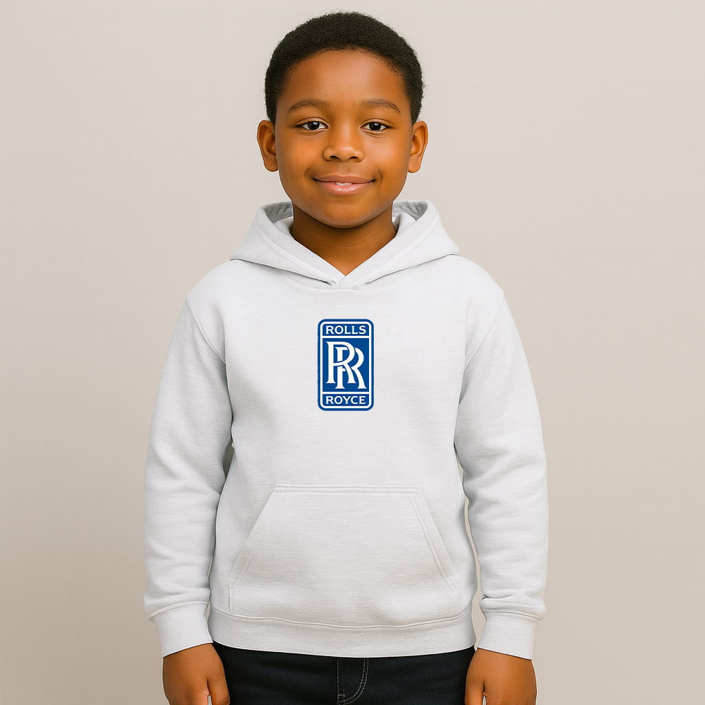 Youth Kids Rolls Royce Car Pullover Hoodie
